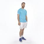 Babolat Play Crew Neck Tee Cyan Blue